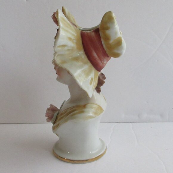 Thames Japan Head Vase Victorian Style Lady 5.5" Tall #4961 Bust Style Vintage - Picture 3 of 15
